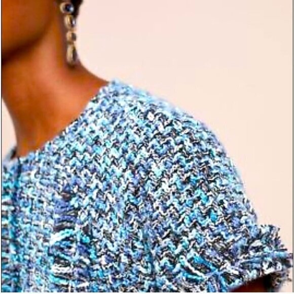 Anthropologie brave + true tweed mini dress Small petite NWT JB - Picture 2 of 8